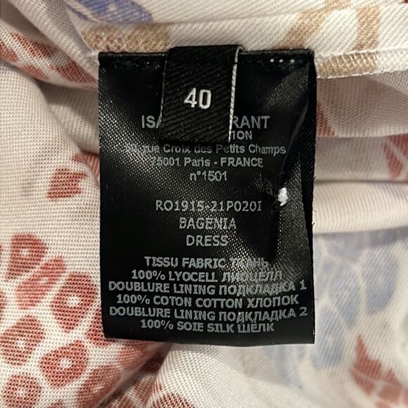 NWT ISABEL MARANT Bagenia Printed Midi Dress Size 40/ US Large - Picture 14 of 16